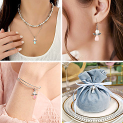 18Pcs 9 Colors Resin & Glass Pearl Angel Pendants&nbsp;FIND-TA0004-23