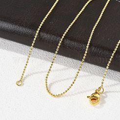 Brass Ball Chain Necklaces&nbsp;MAK-L009-06G