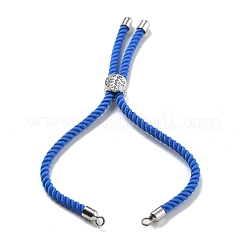 Twisted Nylon Cord Silder Bracelets&nbsp;DIY-B066-03P-11