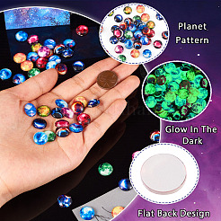 60Pcs 15 Style Glass Cabochons&nbsp;GLAA-TA0001-76