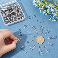 120スタイル201ステンレススチールキーチェーン留め具4個  ステンレス鋼色  21~28x7.5~9.5x1.8~6mm  30個/スタイル&nbsp;STAS-UN0034-74