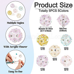 Handmade Rhinestone Clay Pave Beads&nbsp;CLAY-TAC0015-02A