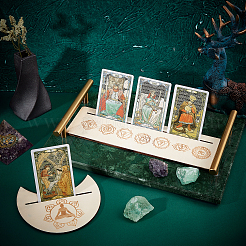 Wooden Tarot Card Stand Holder&nbsp;DJEW-WH0034-34I-01