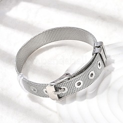 304ステンレススチール時計バンドブレスレット  ステンレス鋼色  8-1/2インチ（21.5cm）&nbsp;BJEW-L714-01P