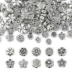 100Pcs 10 Styles Tibetan Style Alloy Beads&nbsp;TIBEB-CJ0001-20
