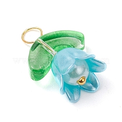 Imitation Pearl Acrylic Pendants&nbsp;PALLOY-JF03301