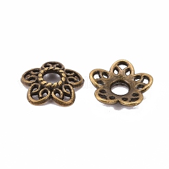 Tibetan Style Alloy Bead Caps&nbsp;LS-K0P34071