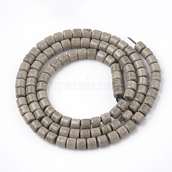 天然石瑪瑙ビーズ連売り  染め  コラム  ミックスカラー  4x3.5~4mm  穴：1mm  108個/連  15.7インチ&nbsp;G-S286-11