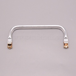 アルミバッグハンドル  バッグ交換用アクセサリー  銀  9x22x2cm&nbsp;FIND-WH0094-25C