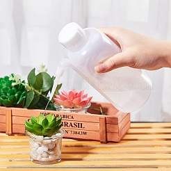 プラスチック製広口一体洗浄ボトル  簡単な絞り洗浄ボトル  ポット植物散水ボトル  ホワイト  17.5cm  容量：500ミリリットル&nbsp;LS-AJEW-WH0104-33