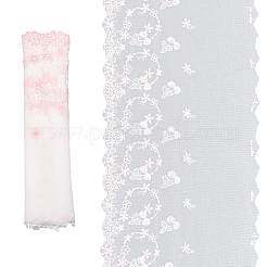 2ヤードのポリエステル刺繍リボン  洋服アクセサリー用  チェリー  7-7/8インチ（200mm）&nbsp;SRIB-GF0001-52A