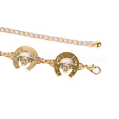Alloy Cattle Horseshoe Link Chain Belts for Women&nbsp;FS-WGA1F19-01