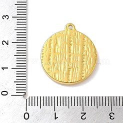 イオンプレーティング（IP）304ステンレスペンダント  目と星と月のフラットラウンド  18KGP本金メッキ  23x20x3mm  穴：1.6mm&nbsp;STAS-C104-11G