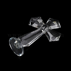 Natural Quartz Crystal Cross Figurines&nbsp;AJEW-H154-01A