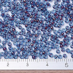 MIYUKIラウンドロカイユビーズ  日本製シードビーズ  11/0  （rr346)マット透明オリーブab  11/0  2x1.3mm  穴：0.8mm  約5500個/50g&nbsp;SEED-X0054-RR0346