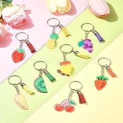 DIY Fruit Acrylic Keychain Making Kits&nbsp;DIY-FS0006-80