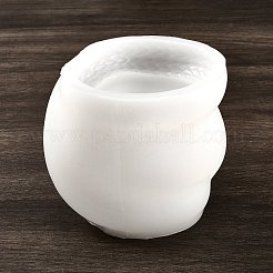 Diyのシリコーンキャンドル型  ヘビ  ホワイト  105x90mm&nbsp;SIMO-Z009-04