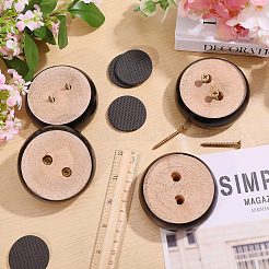 Wood Round Furniture Legs&nbsp;FIND-WH0199-412A