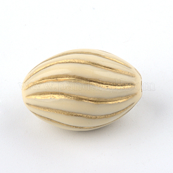 Oval Plating Acrylic Beads&nbsp;PACR-Q102-176A