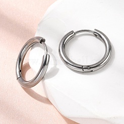 316F Stainless Steel Hoop Earrings&nbsp;EJEW-D341-01A-P
