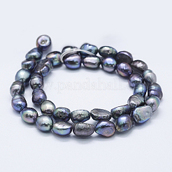 Natural Cultured Freshwater Pearl Beads Strands&nbsp;PEAR-K004-02B