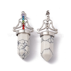 Synthetic Howlite Big Pointed Pendants&nbsp;G-I342-01P-11
