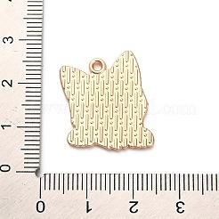 動物の子犬の合金エナメルペンダント  ゴールドカラー  シベリアンハスキーの魅力  ブラック  22.5x19x1mm  穴：1.6mm&nbsp;FIND-V001-03G-01