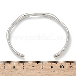304 Stainless Steel Open Cuff  Bangles for Women&nbsp;BJEW-R019-03P-01