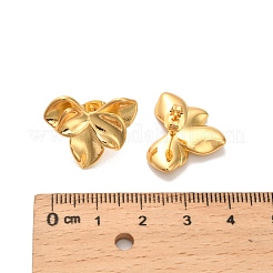304ステンレススチールスタッドピアス  葉  ゴールドカラー  18x21mm&nbsp;EJEW-P316-09G