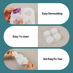 3Pcs 3 Style Paw Print Shape DIY Silicone Molds&nbsp;DIY-TA0005-22