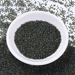 MIYUKIデリカビーズ  シリンダー  日本製シードビーズ  11/0  （db0273)フォレストグリーン裏地トパーズab  1.3x1.6mm  穴：0.8mm  約2000PCS /ボトル  10 G /ボトル&nbsp;SEED-JP0008-DB0273