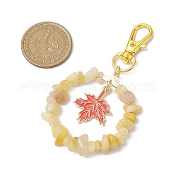 Natural Topaz Jade Chip Pendant Decoration&nbsp;KEYC-JKC00976-04