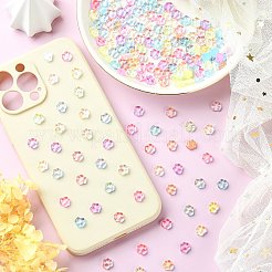 100Pcs Cat Paw Print Resin Cabochons&nbsp;RESI-CJ0002-91