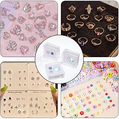 Transparent Acrylic Loose Diamond Display Boxes&nbsp;CON-WH0087-54B