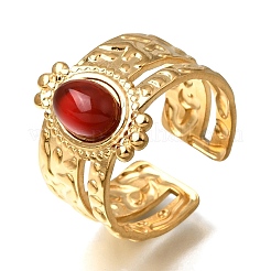 304 Stainless Steel Cuff Open Rings&nbsp;RJEW-F213-02G