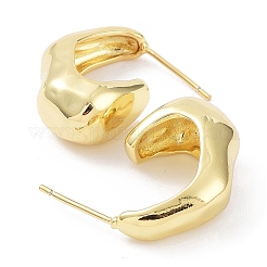 Rack Plating Brass Twist Teardrop Stud Earrings&nbsp;EJEW-B027-13G