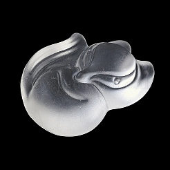 ガラスチャーム  キツネのチャーム  ミックスカラー  34.5x27x12mm  穴：0.8mm&nbsp;GLAA-G121-02