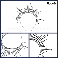 Alloy Virgin Halo Hair Bands&nbsp;OHAR-WH20011-08B