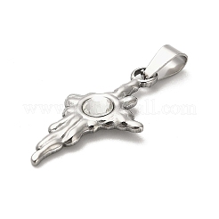 304 Stainless Steel Star Pendants&nbsp;STAS-Q343-02A-P