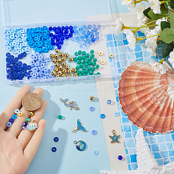 Ocean Theme DIY Beads & Pendants Jewelry Making Finding Kit&nbsp;DIY-SC0025-36