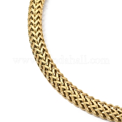 Ion Plating(IP) 304 Stainless Steel Mesh Chain Necklace for Men Women&nbsp;NJEW-M200-06G