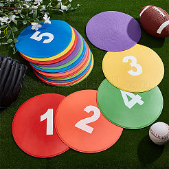 TPE Sports Number 1~24 Spot Markers for Soccer&nbsp;AJEW-WH0596-836