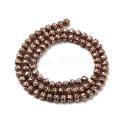 Electroplated Natural Lava Rock Beads Strands&nbsp;G-G984-08R