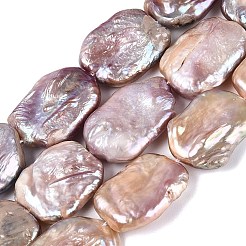 Natural Baroque Keshi Pearl Beads Strands&nbsp;PEAR-S020-K12