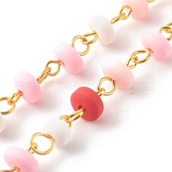 Handmade Polymer Clay Beaded Chains&nbsp;AJEW-JB00975-04