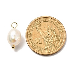 Natural Cultured Freshwater Pearl Pendants&nbsp;PALLOY-JF00942-01