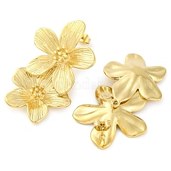304 Stainless Steel Flower Stud Earrings for Women&nbsp;EJEW-U023-09G