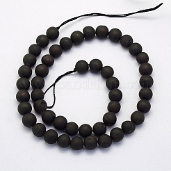 Electroplate Natural Druzy Agate Beads Strands&nbsp;G-G708-12mm-09