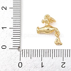 Brass Micro Pave Cubic Zirconia Pendants&nbsp;LS-KK-G544-34G