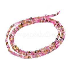 Natural Multicolor Tourmaline Beads Strands&nbsp;G-F686-13B-01
